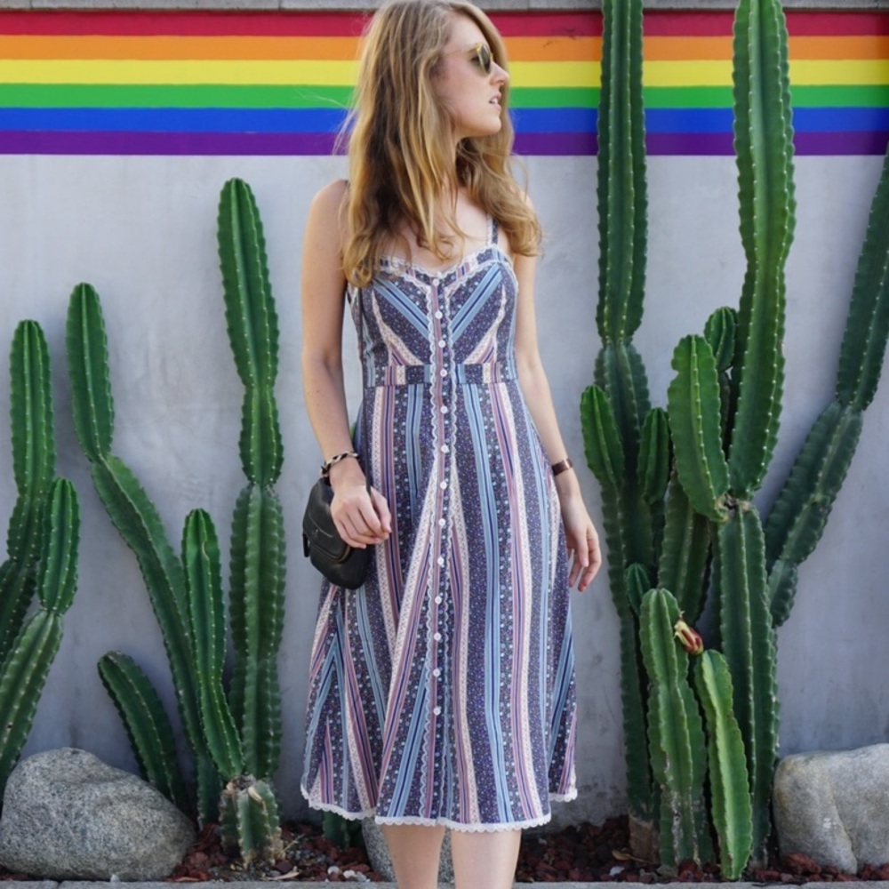Reformation Button Up Dress